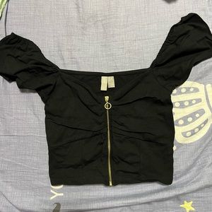 Milkmaid zipper top